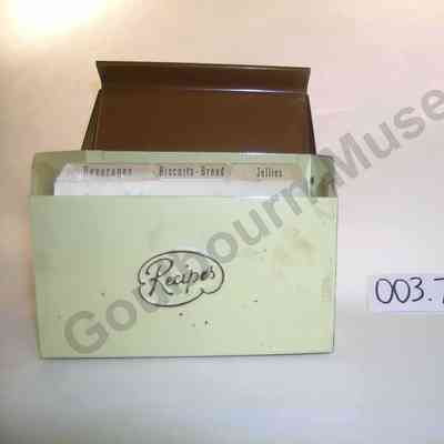 Box, Recipe: Recipe Card Index