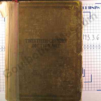 Twentieth Century Dictionary-Webster