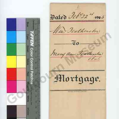 Mortgage, William Featherston to Mary Ann Featherston, 1905