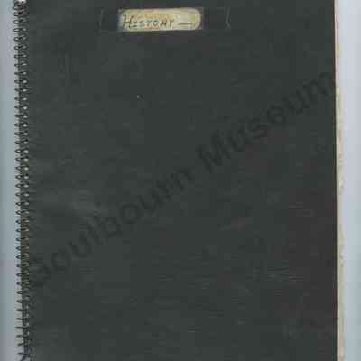 Notebook: History notes by Sterling James