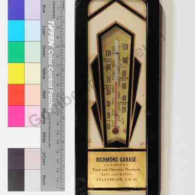 Thermometer, Meteorological: Richmond Garage