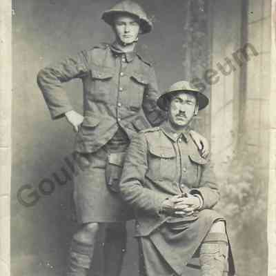 Postcard photograph: First World War, C.E.F., Sefton Stewart & A.H Metcalfe