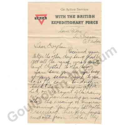 Letter: Sefton Stewart to Evyleen Stewart, October 2, 1916