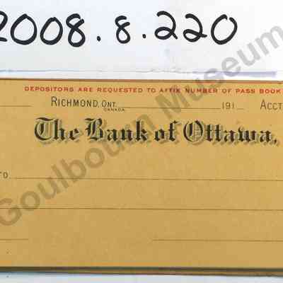 Bank of Ottawa Cheques, 1918