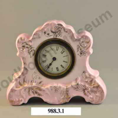 Pink Ceramic Clock