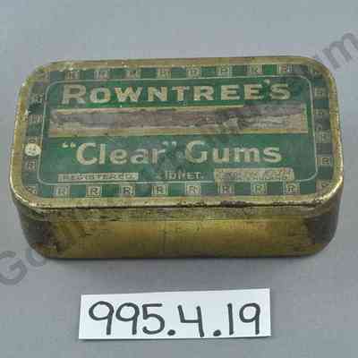 Package, Product: Rowntree's Clear Gums