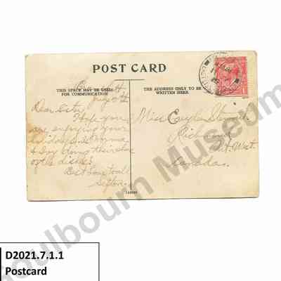 Postcard: Sefton to Evyleen Stewart