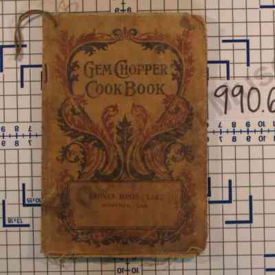 Book: Gem Chopper Cook Book