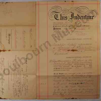 Indenture, Mortgage: Hiram Switzer and Samuel A. (F. or T.) F1/2 E1/2 Lot 6 Concession 8, 1897