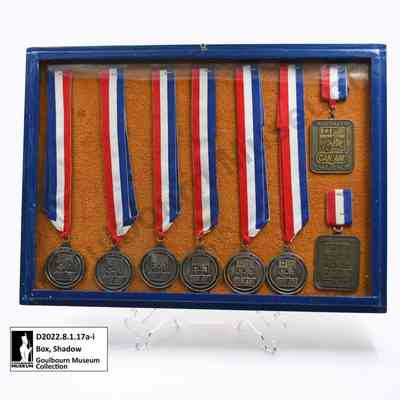 Box, Shadow: CAN/AM Hockey Tournament medals