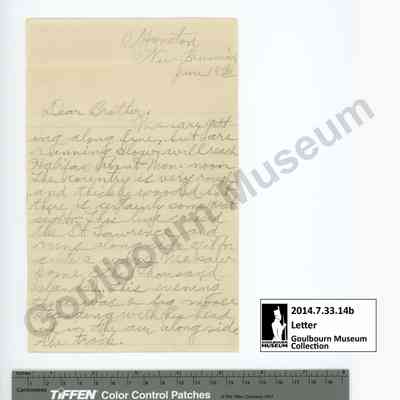 Letter: Sefton Stewart to George Stewart, June 18, 1916