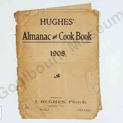 Almanac: Hughes' Almanac and Cook Book, 1908