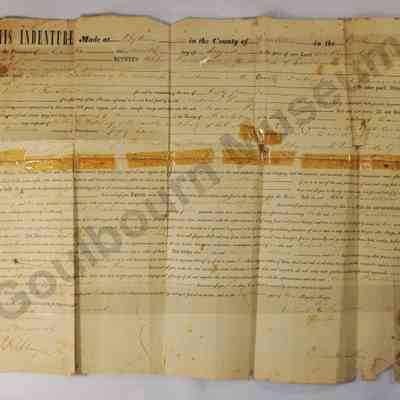Indenture: Robert Faulkner and Andrew Faulkner, Lot 29 Concession 8, 1844