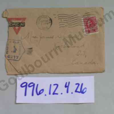 Envelope: From Sefton Stewart to Margaret Stewart