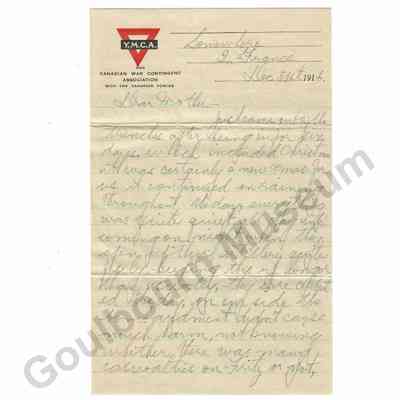 Letter: Sefton Stewart to Mother, December 31, 1916