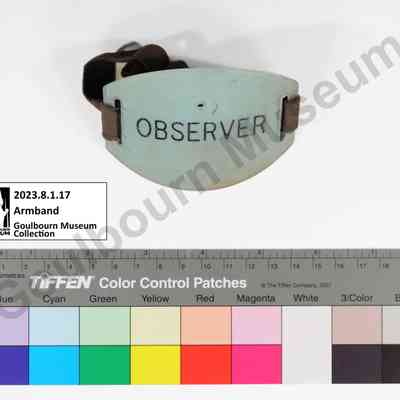 Armband: RCAF Ground Observer Corps