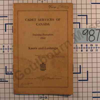 Pamphlet: Cadet Services of Canada - Knots & Lashings