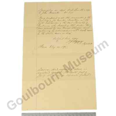 Letter: To John Brownlee, 1895
