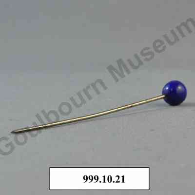 Blue hat pin