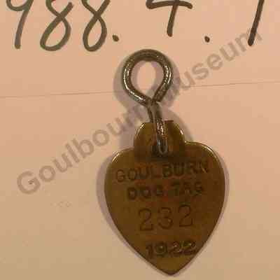 Goulbourn Dog Tag, 1922