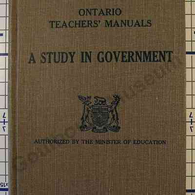 Book: A Study in Government