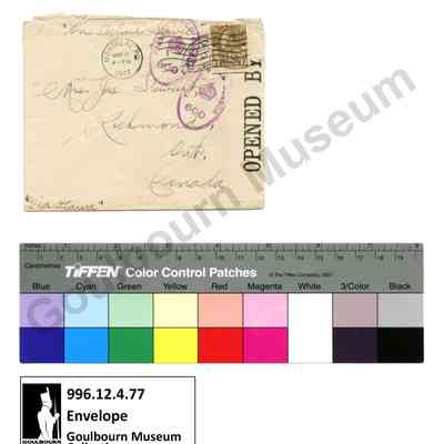 Envelope: Sefton Stewart to Margaret Stewart, May 1917