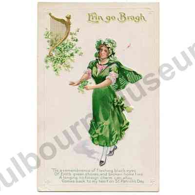 Postcard: Myrtle Davis St. Patricks Day