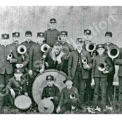 Photograph: Hazeldean Masonic Lodge Band, 1886