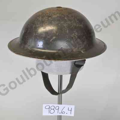 Helmet, Military: Brodie MKI Soldier Helmet and Liner