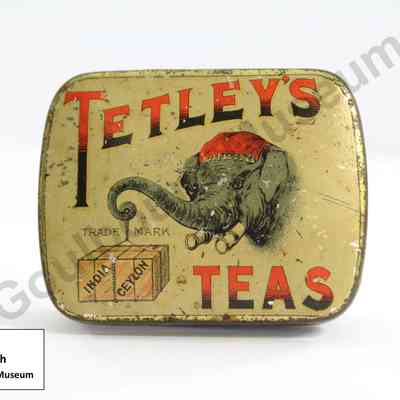 Tetley's Teas, portable vesta case, match safe