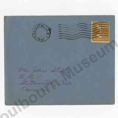 Envelope: Mr John Stitt
