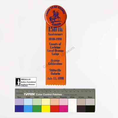 Button, Promotional: 150th Anniversary County of Carleton L.O.L.