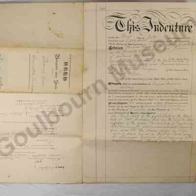 Indenture, Land Sale: Thomas Lyon and Henrietta Simpson, F1/2 of the W1/2 Lot 5 Concession 8 1884