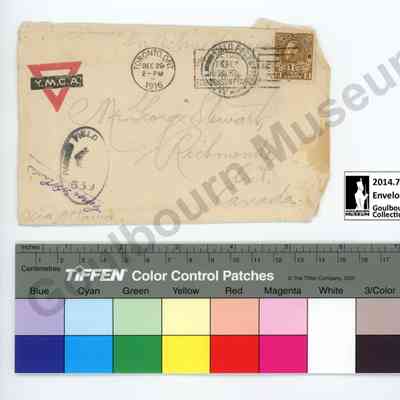 Envelope: Sefton Stewart to Mr. George Stewart, December 29, 1916