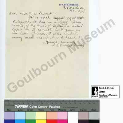 Letters: Everett Danby and N. Bates to Margaret Stewart, 1918