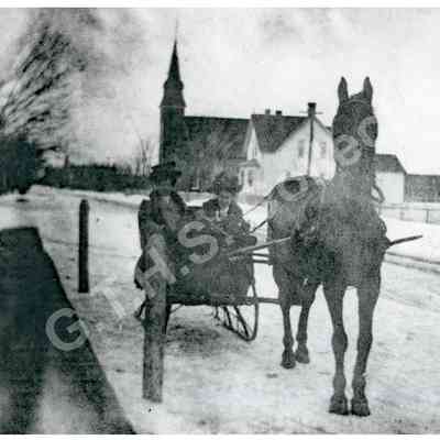 Photograph: Winter scene, McBean St., Richmond, c. 1900