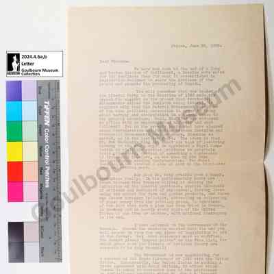 Letter: Mr. A.B. Hyndman