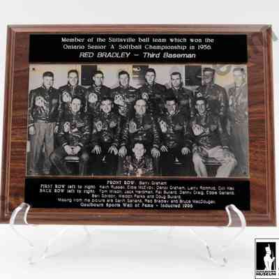 Plaque with Photograph: Sports hall of fame.