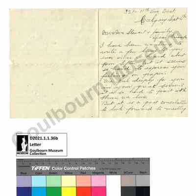 Letter: J.E. Shaver to Margaret Stewart, September 1918