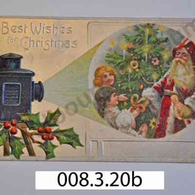 Postcard: 1908 Myrtle Davis Best Wishes for Christmas