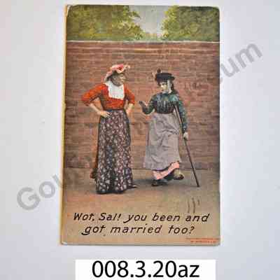 Postcard: Myrtle Davis, 1908, Image of two Women