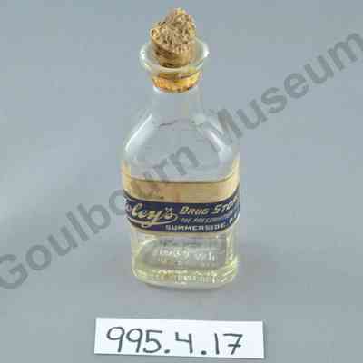 Bottle, Medicine: Foley's Drug Store, Glycerin