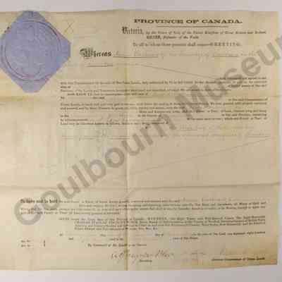 Crown Patent: James Cathcart, 1863