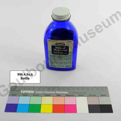 Bottle, Medicine: Milk of Magnesia Tablets