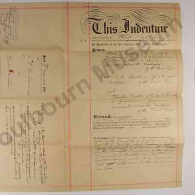 Indenture, Mortgage: Albert F. Faulkner and Thomas Hartin Lot 15 Concession 12 1905