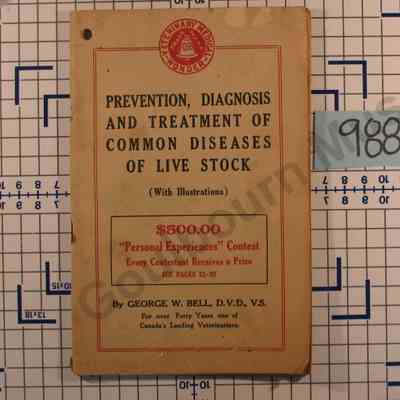 Prevention, Diagnosis & Treatment of Common Diseases of Livestock