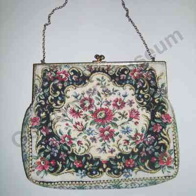 Purse: Floral design, "Made in France"