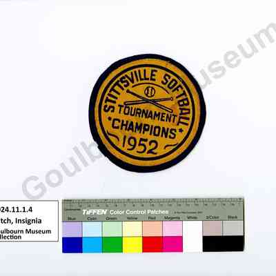 Patch, Insignia: Stittsville Softball Tournament Champions, 1952