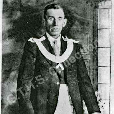 Photograph: John Wall, Masonic Uniform, 1920