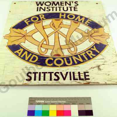 Sign: Stittsville Women's Institute